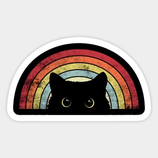 Cute Cat Vintage Retro Style Sticker